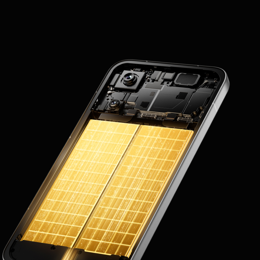 8500 mAh (typ) akumulators ar <br>100 W HyperCharge uzlādi