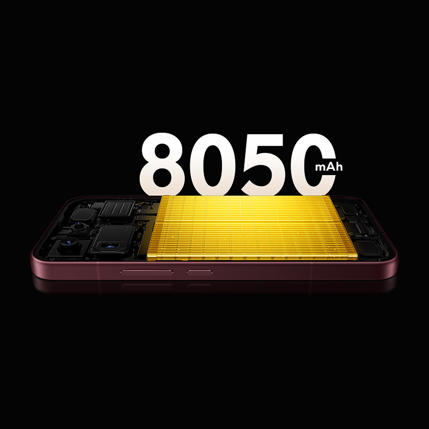 8050mAh (tip.) akumulators